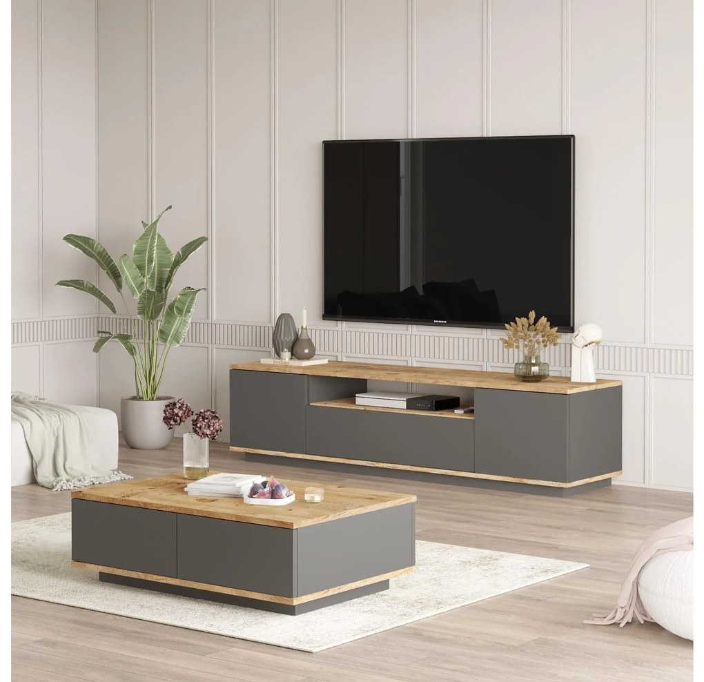 Mobilier living France 17 (Pin atlantic + antracit) . 1102145