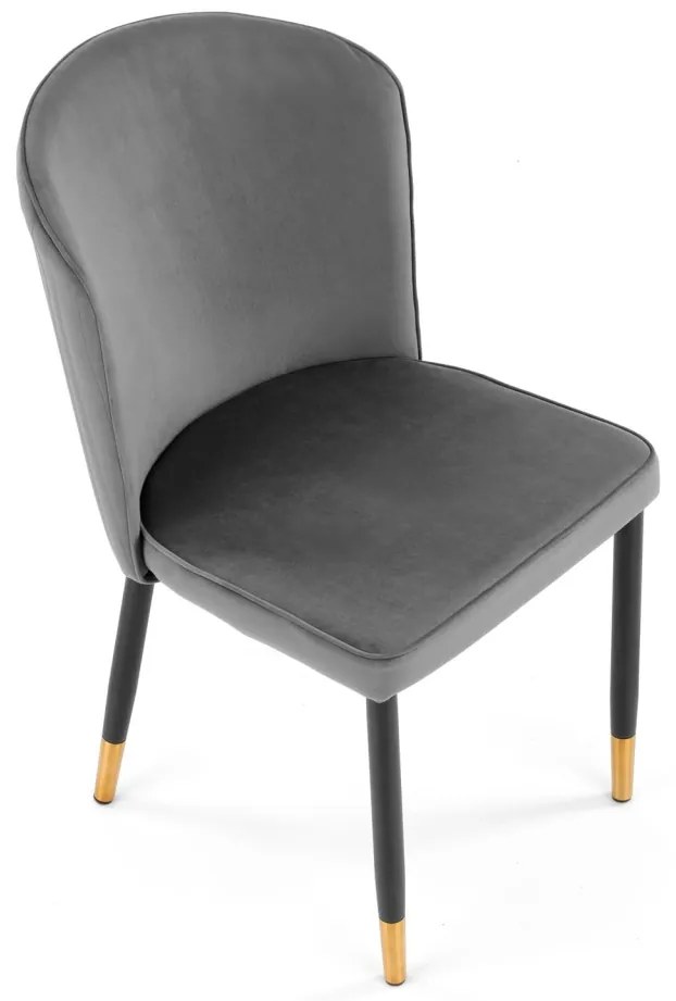 Scaun K446 Velvet Gri – l51 x A55 x h86 cm