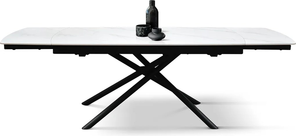 Masa ceramica extensibila Sahara Statuario 140 cm /90 cm /75 cm