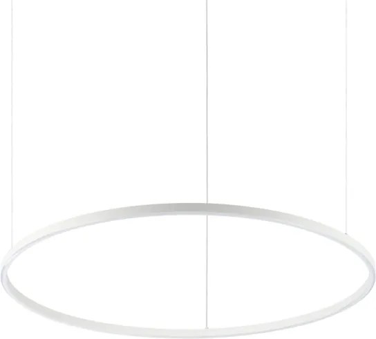 Ideal Lux - Candelabru LED suspendat pe cablu ORACLE SLIM, 53 W, 230 V, 4000 K, Ø 90 cm, alb