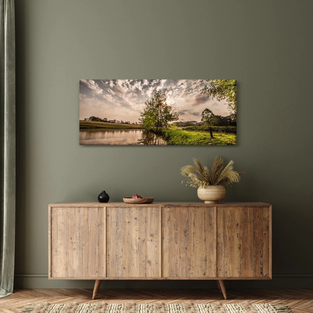 Tablou naturii cu raze de soae (120x50 cm)