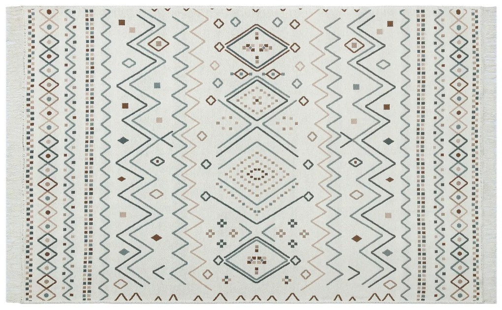 Covor, Ar 05, 80x300 cm, Bej / Albastru / Nurcă