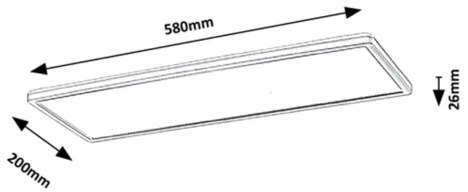 Panou LED aplicat Rabalux LED/22W/230V