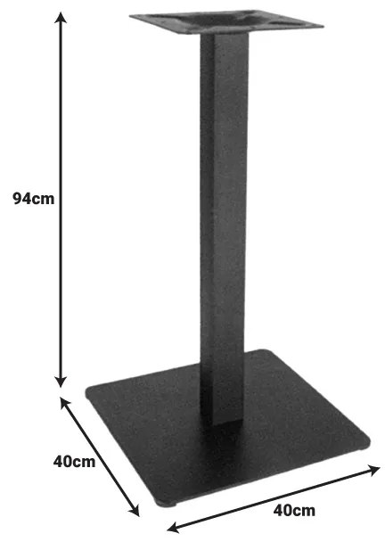 Suport blat masa Batan Pako World Negru 40x40x94 cm
