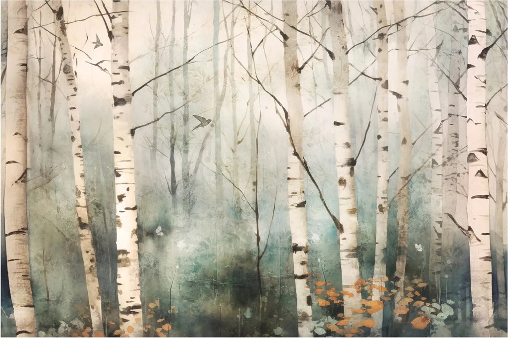 Tablou - Desenarea unui model de pădure (90x60 cm)