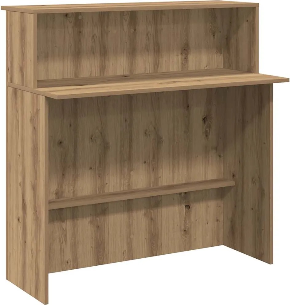 vidaXL Birou de recepție Stejar Artisan 100x50x103,5 cm Lemn prelucrat