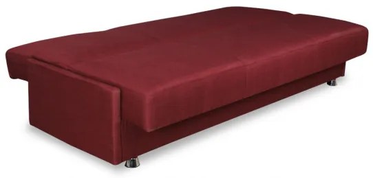 Canapea Extensibila Cu Lada Depozitare Ischia, Rosu, 202 x 88 x 94 Cm