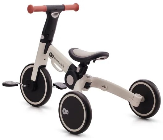 Tricicletă 3 în 1 pentru copii KINDERKRAFT 4TRIKE gri
