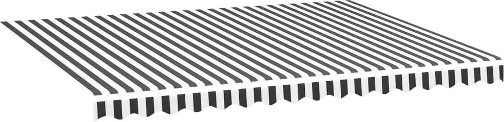 vidaXL Pânză de rezervă copertină, antracit și alb, 4x3 m