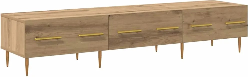 vidaXL Cabinet TV Stejar Artizanal 150 x 36 x 30 cm Lemn compozit