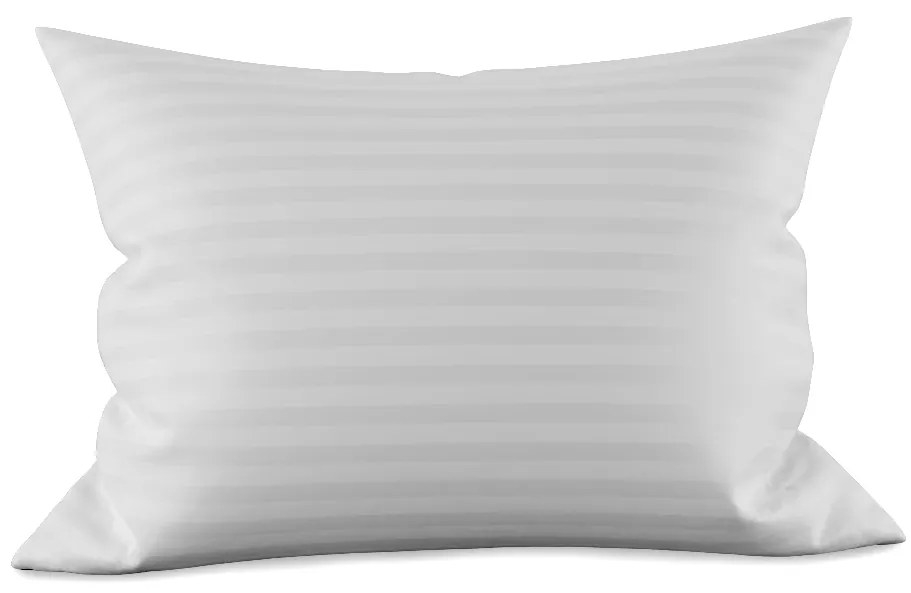 Husa de perna Atlas Grádl dunga alba 2 cm bumbac cardat 70x90 cm