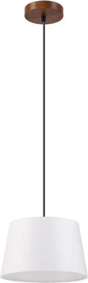 Pendul pe cablu AIDA, 1xE27/60W/230V, Ø 25 cm, stejar/nuc/alb