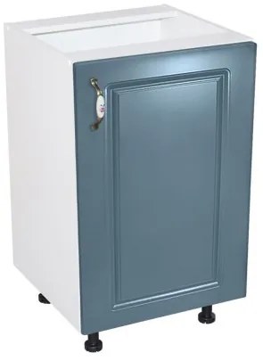 Corp inferior 50 cu 1 usa Zebra MDF Albastru drept
