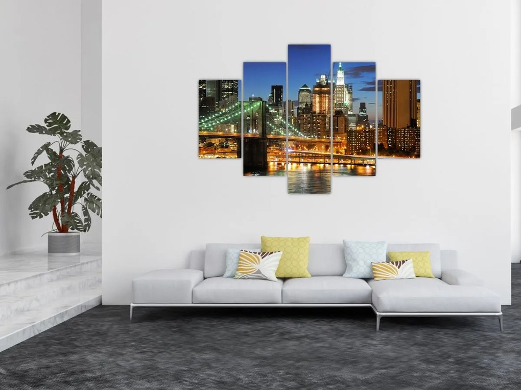 Tablou - Pod cu New York (150x105 cm)