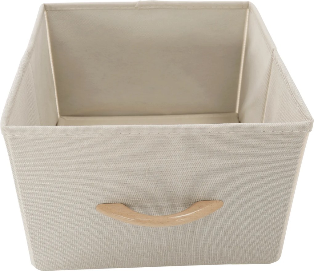 Comodă cu sertare din material textil, negru/bej/maro deschis/maro închis, HAZEL TYP 2