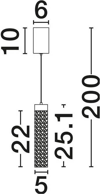Pendul LED stil modern ZELON