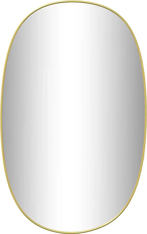 vidaXL Oglindă de perete, auriu, 70x45 cm