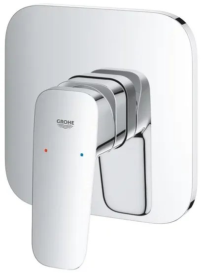 Baterie dus incastrata Grohe Cubeo crom lucios fara corp ingropat