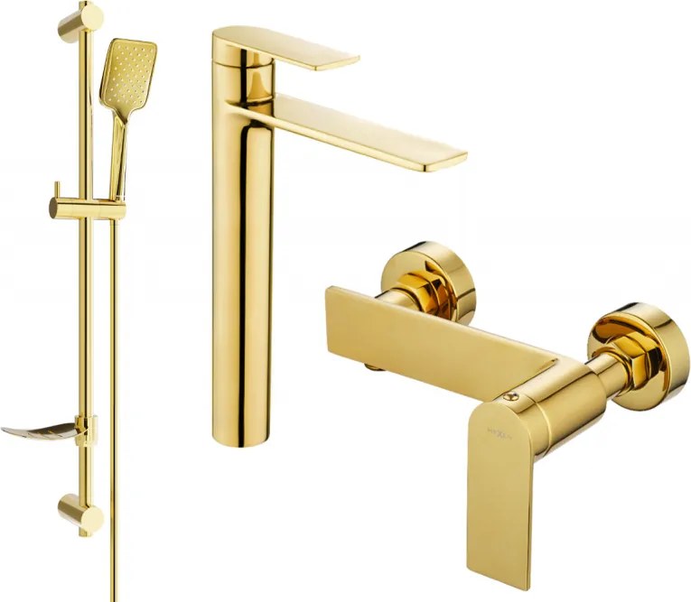 Mexen Zero DF62 set de duș, auriu - 71114DF62-50