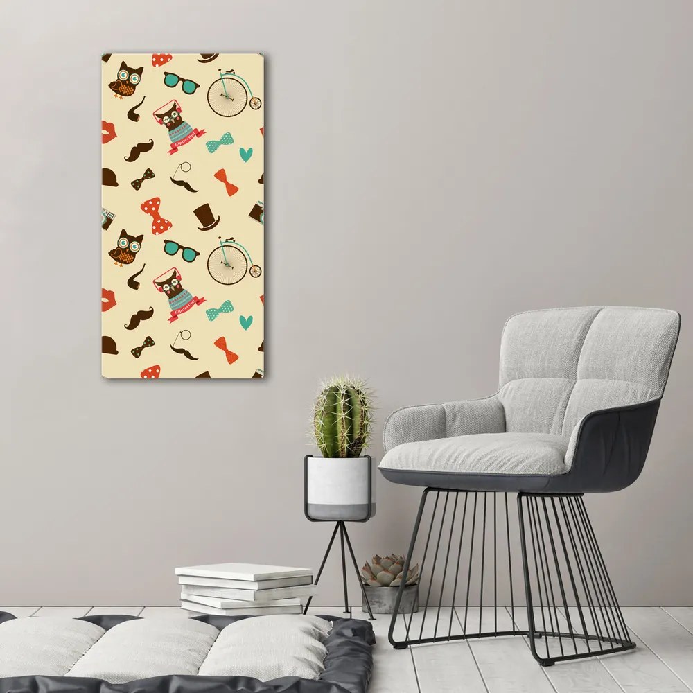 Print pe canvas Owl ochelari de biciclete