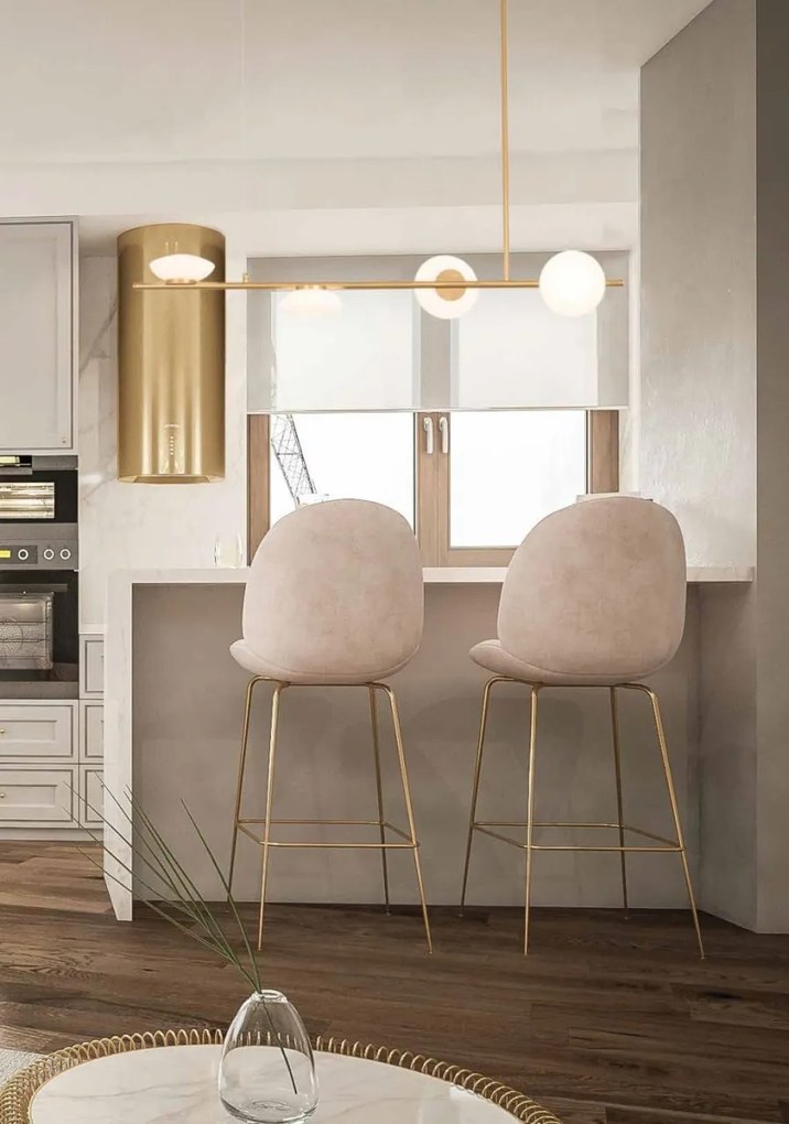 Lustra LED stil minimalist decorativ Rona aurie