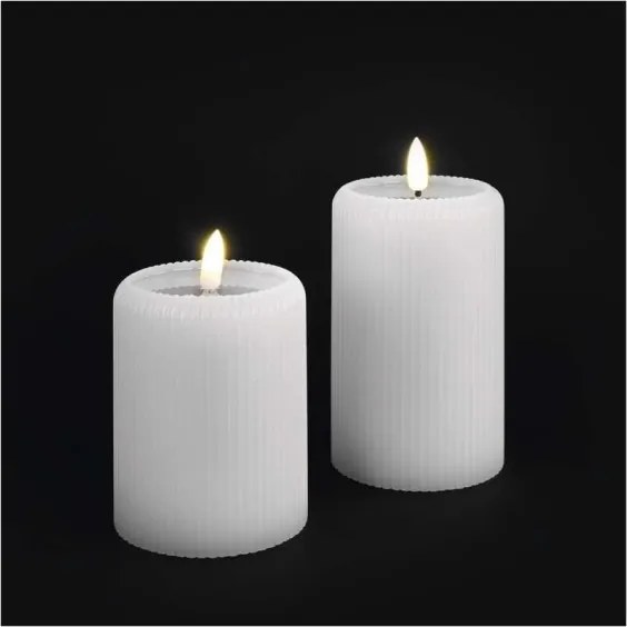 Set 2x lumânări LED, alimentare 4xAA + telecomandă