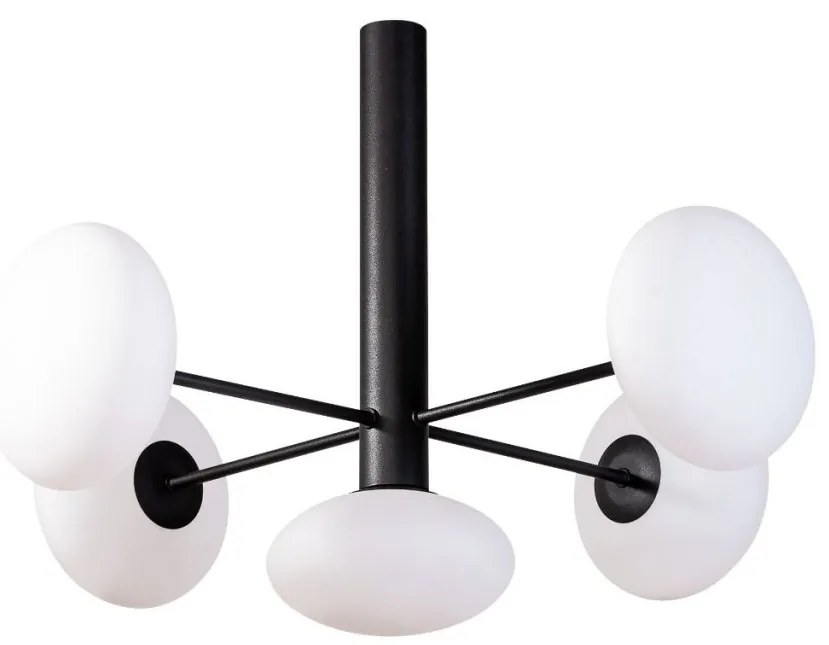 Lustra moderna cu 5 surse de lumina Omi negru