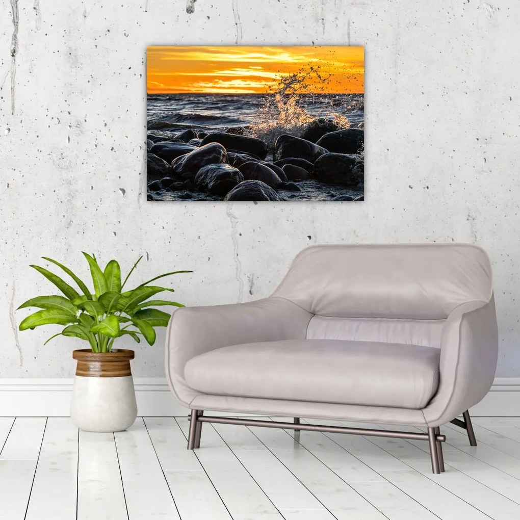 Tablou cu valurile mării (70x50 cm)