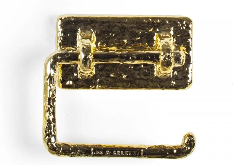 Suport auriu pentru hartie igienica Mauriziø Seletti