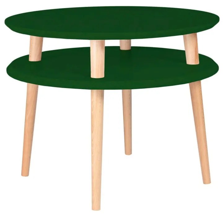 Măsuță de cafea Ragaba Ufo, ⌀ 57 cm, verde închis