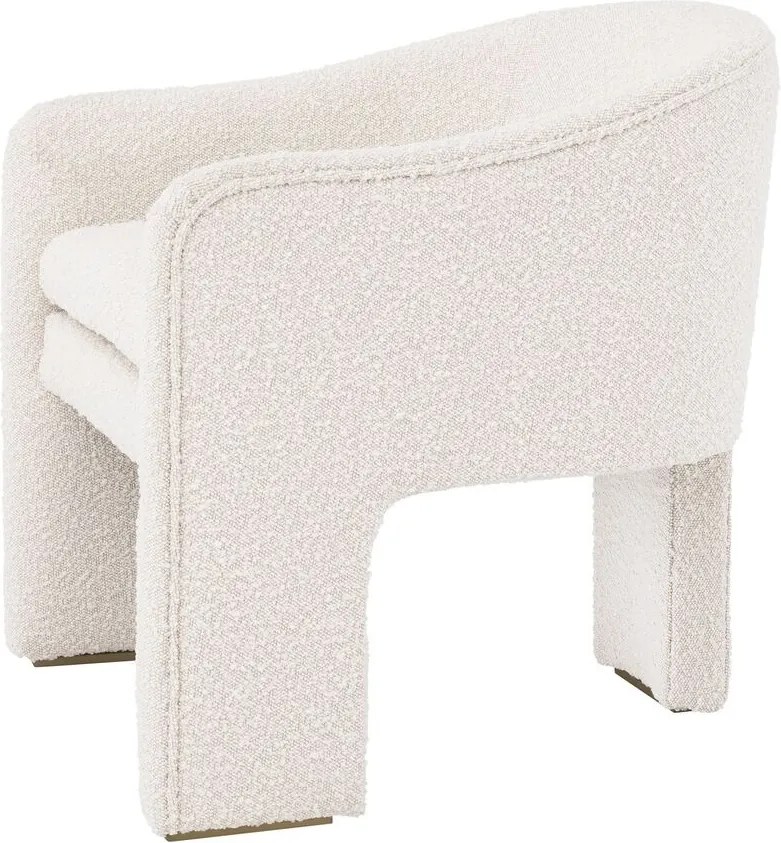 Scaun design LUX Pebbles boucle crem 115090 HZ