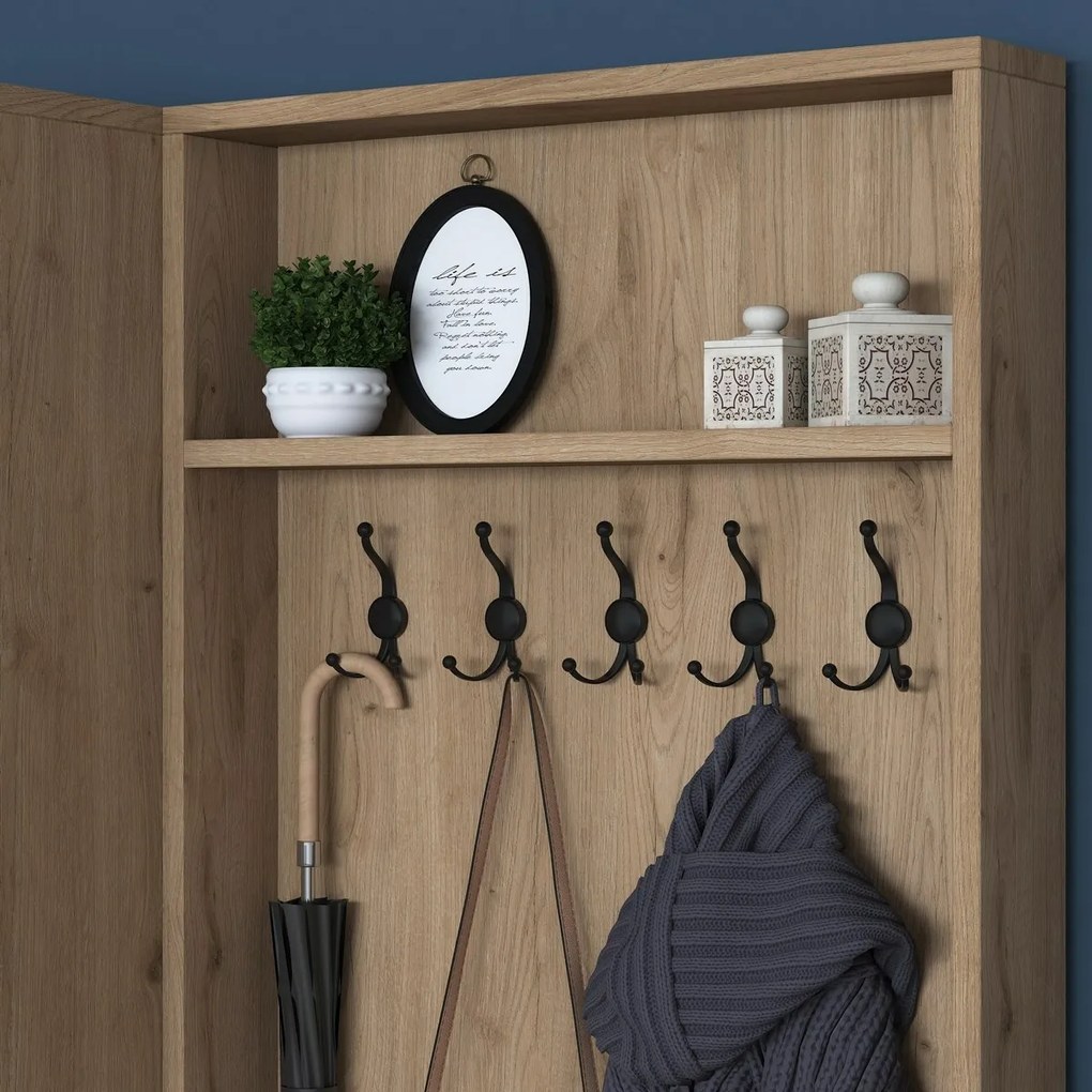 Set de hol Pone White and Walnut I