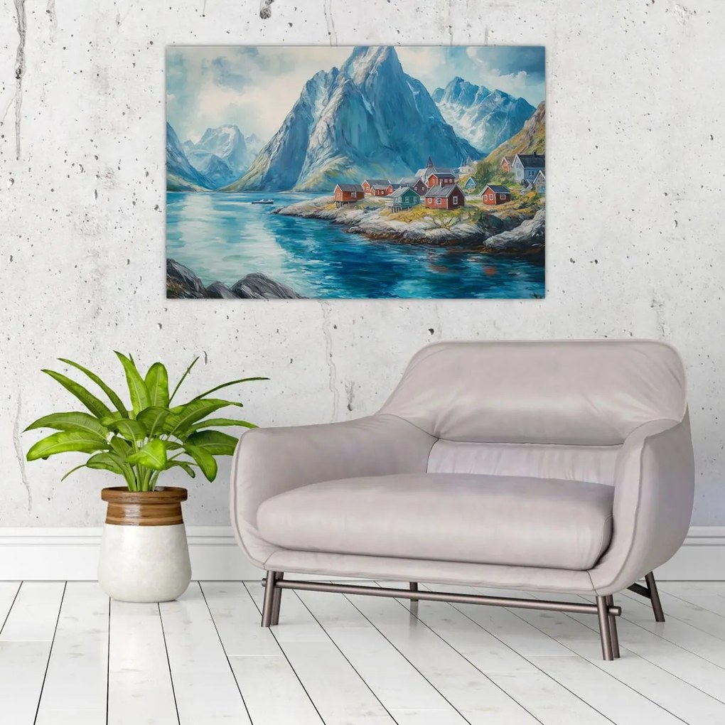 Tablou - Sat norvegian (90x60 cm)