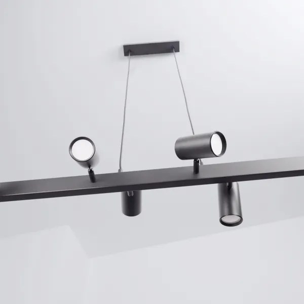 Brilagi - Lustră suspendată pe cablu SELE 6xGU10/30W/230V neagră