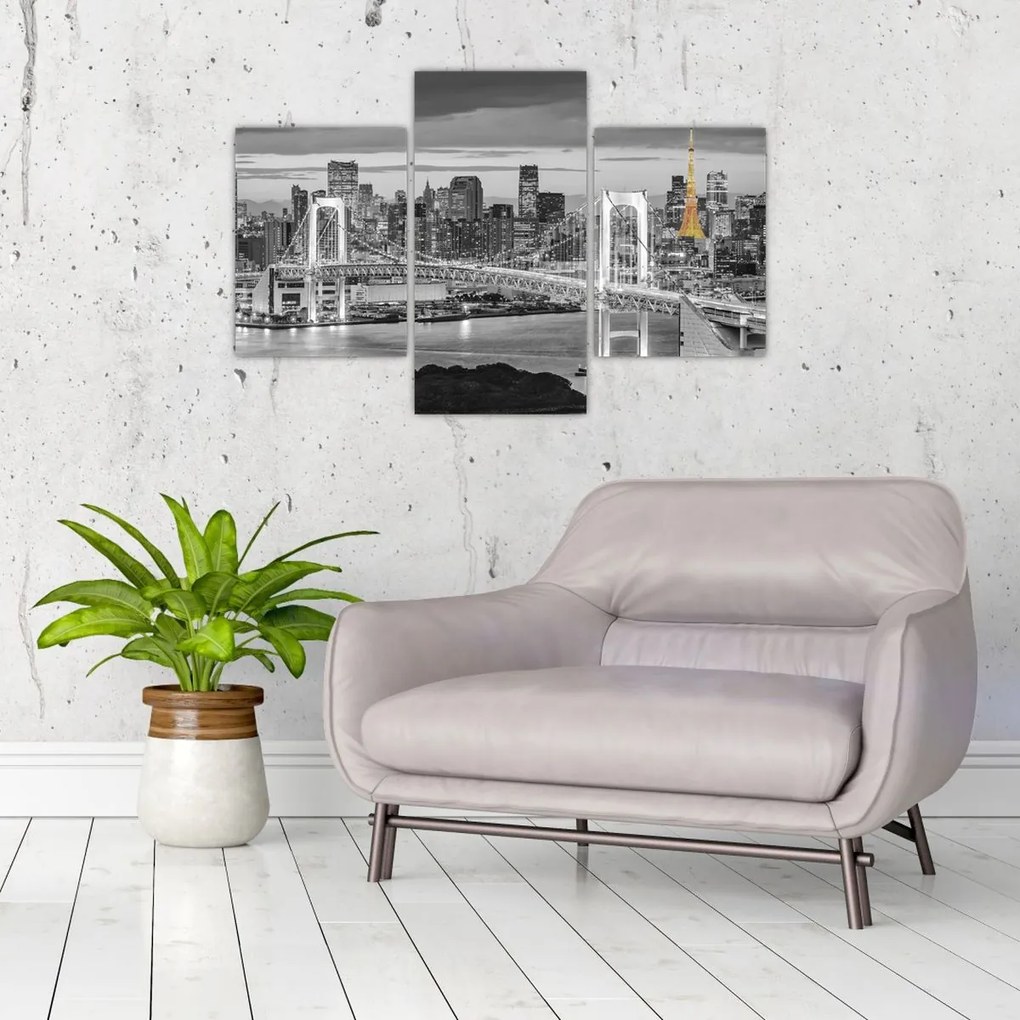 Tablou - Orașul mare cu turnul galben (90x60 cm)