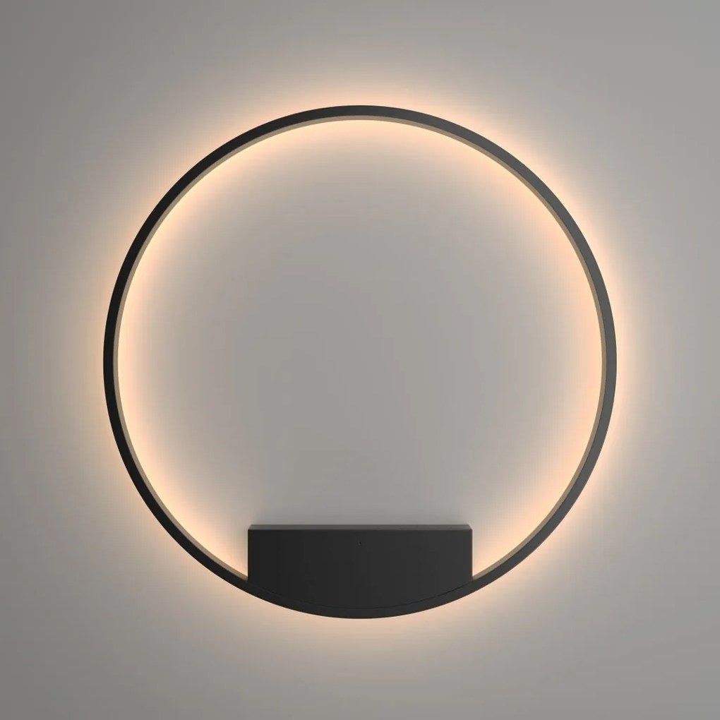 Aplica LED de perete design modern Rim negru 80cm