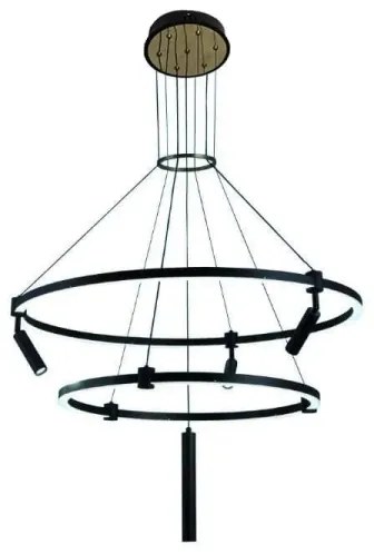 Lustră LED dimabilă pe cablu LED/140W/230V 3000-6500K + telecomandă