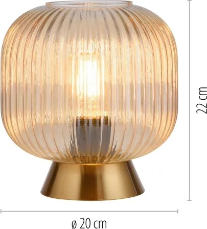 Lampă de masă NAMI Schöner Wohnen 13573-27, 1xE27/25W/230V, auriu/bej