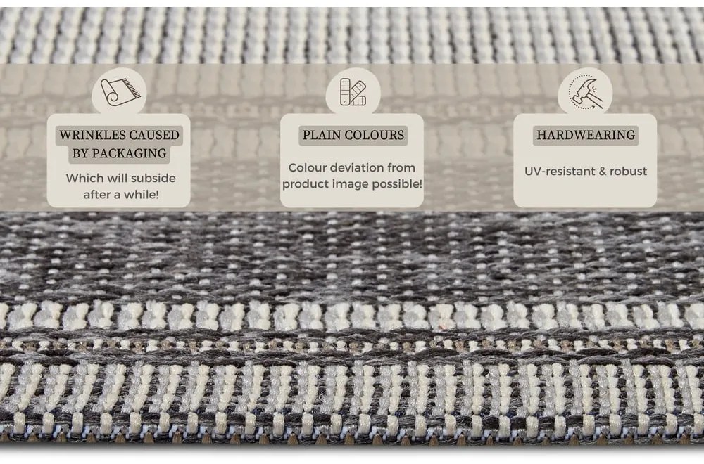 Covor de exterior gri 115x170 cm Clyde Cast – Hanse Home