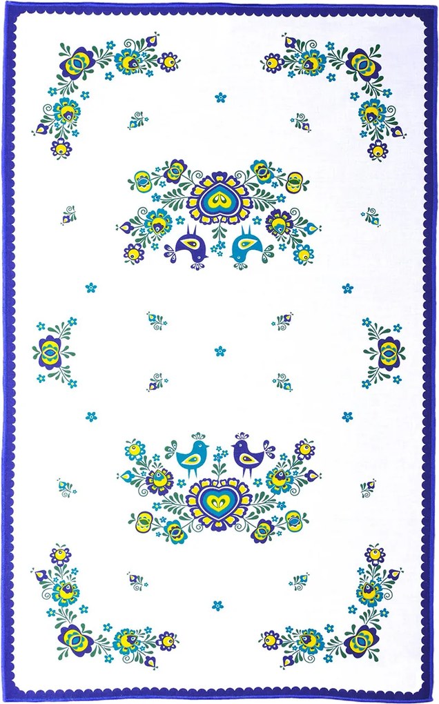 Șervet Folclor, albastru, 45 x 70 cm