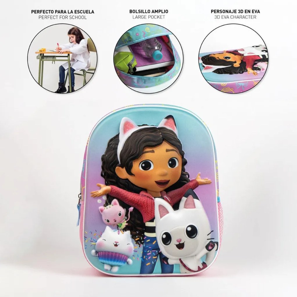 Gabby&#039;s Dollhouse Fun Rucsac 3D, geantă 31 cm