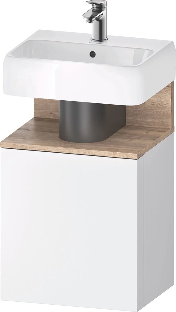 Duravit Qatego dulap 44x35x64.5 cm sub chiuveta pe perete alb-lemn QA4076L55180000