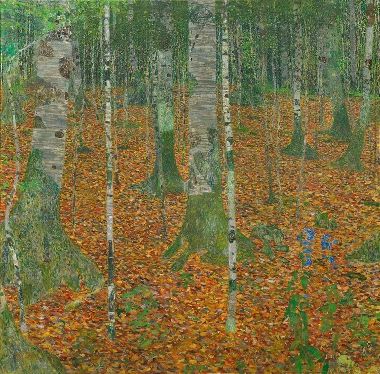 Reproducere The Birch Wood (1903), Gustav Klimt