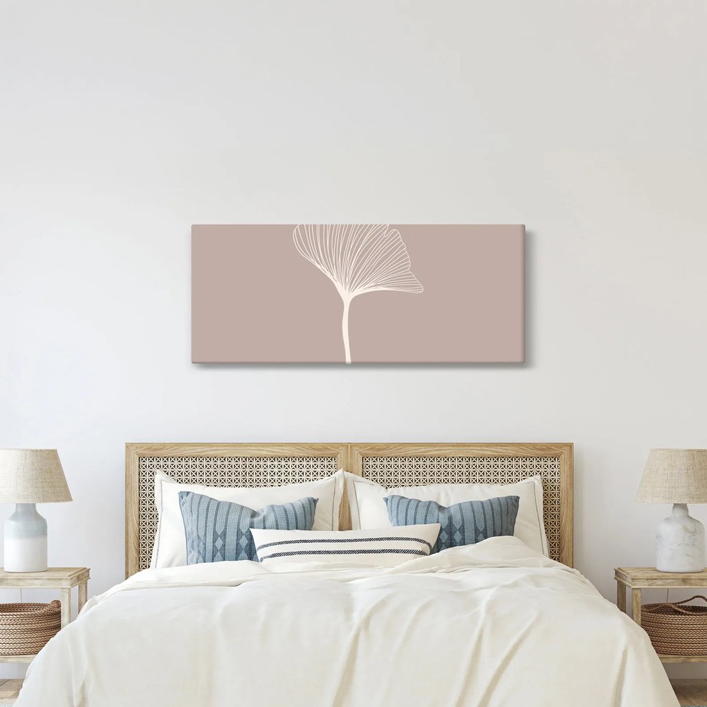 Tablou - Frunze bej N⁰5 (120x50 cm)
