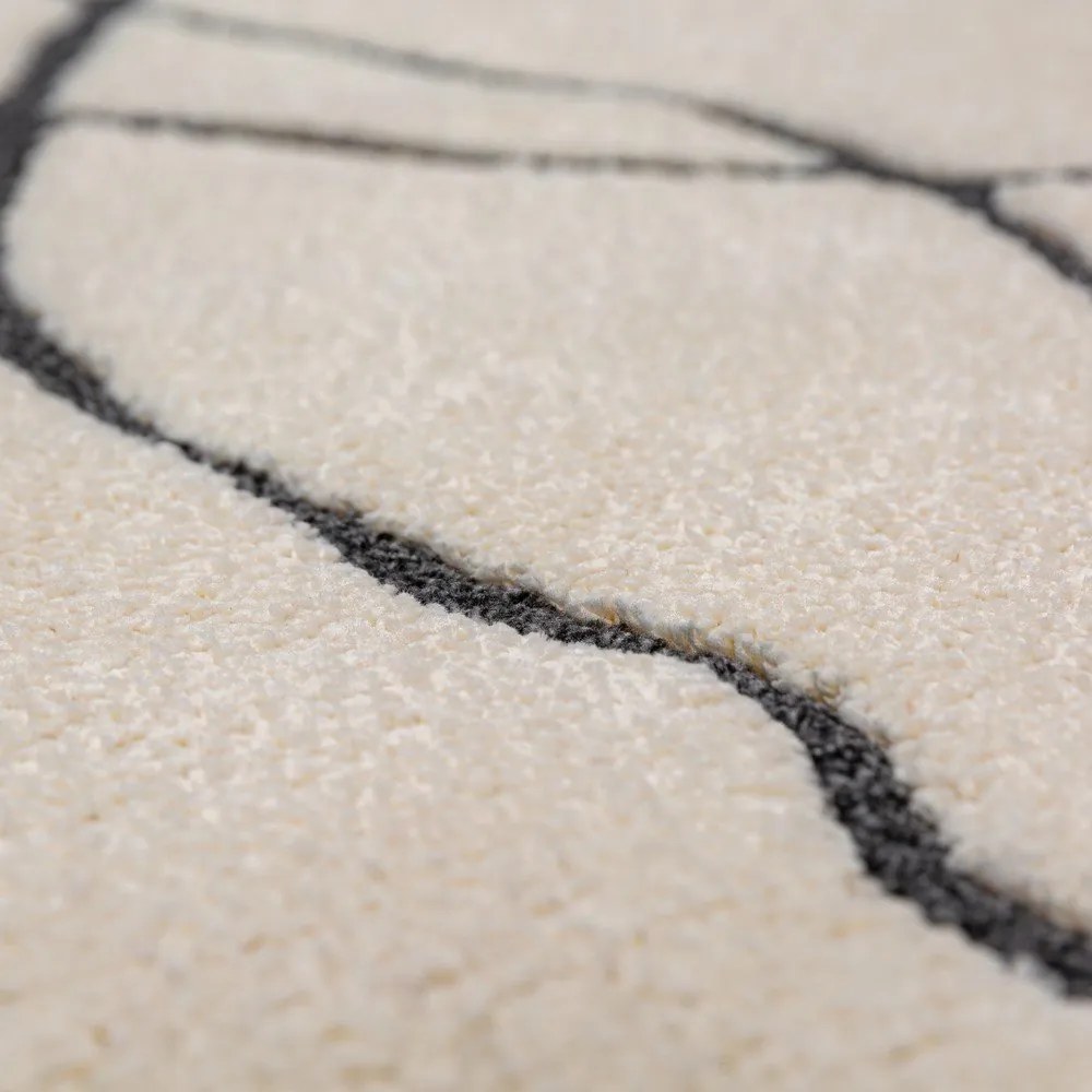 Covor crem 120x170 cm Flow – Flair Rugs