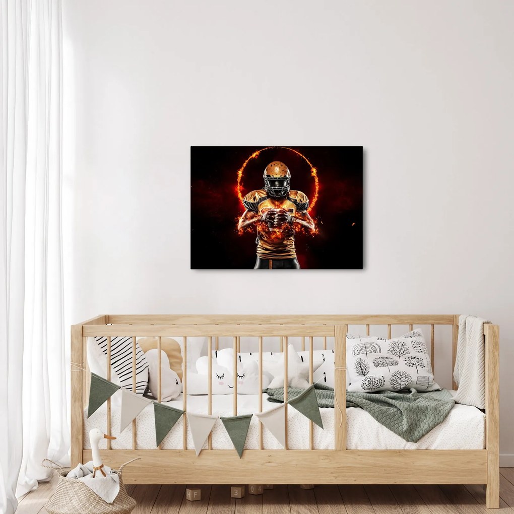 Tablou - Jucător de fotbal american (70x50 cm)