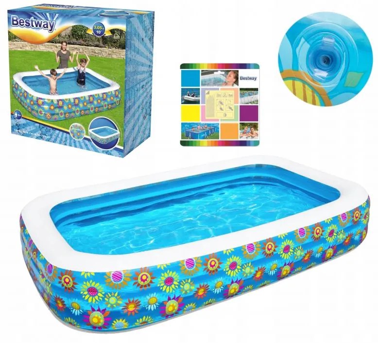 Piscină gonflabilă pentru copii cu motiv frumos 305 x 183 x 56 cm