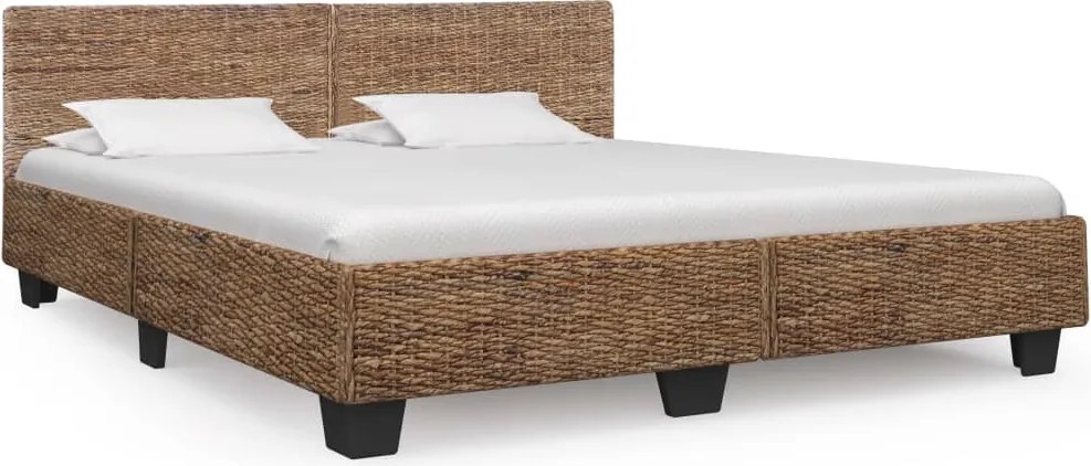 vidaXL Cadru de pat, culoare naturală, 180 x 200 cm, ratan natural