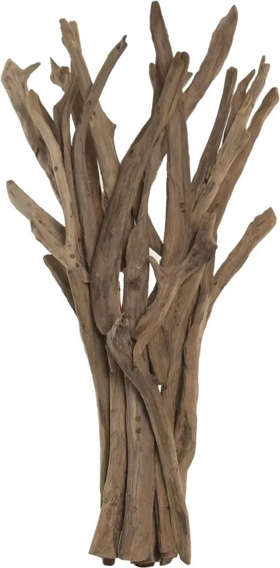 Aplică de perete din lemn de tec lucrat manual, natur, 78 x 37 cm, „Montreuil”