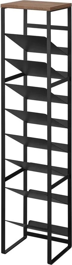 Raft pentru sticle de vin negru din metal număr de sticle 16 20x88,5x19 cm Tower – YAMAZAKI